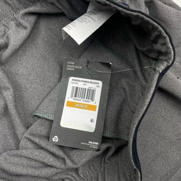 NWT UNDER ARMOUR Women's Play Up 3.0 Shorts Sz 3X Plus Size Gray - Picture 8 of 12